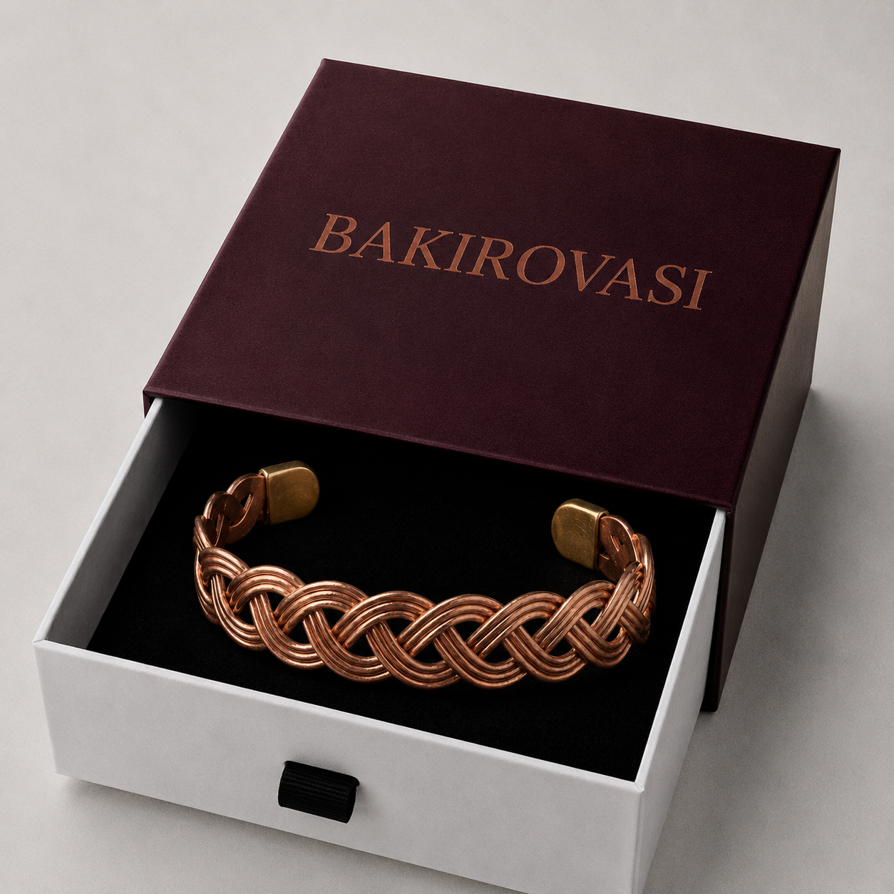 Anka Örgü Bakır Bileklik