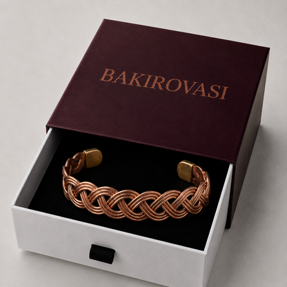 Anka Örgü Bakır Bileklik