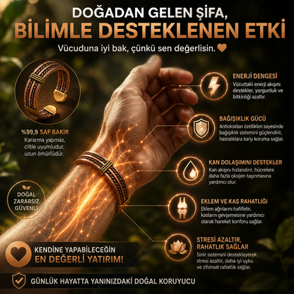 Titan Bakır Bileklik